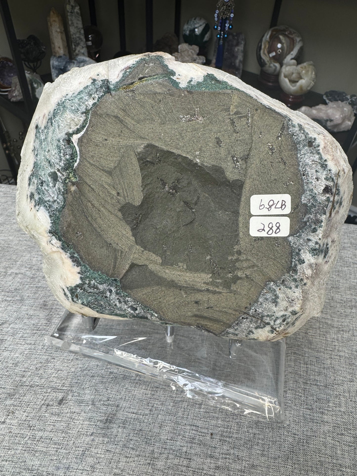 Diamond Apophyllite with Optical Calcite 6.8LBS