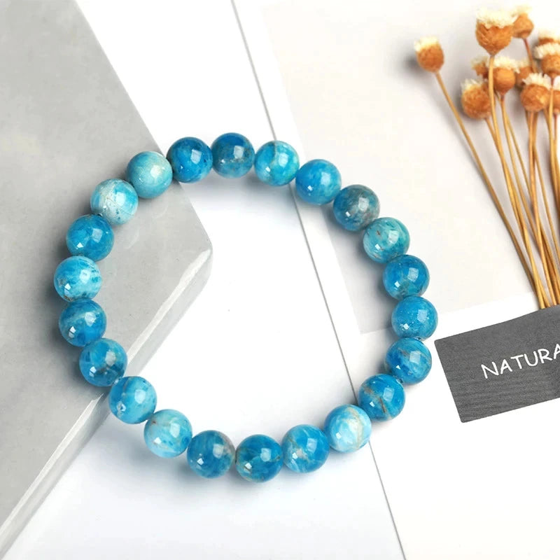 Blue Apatite Bracelet 8mm